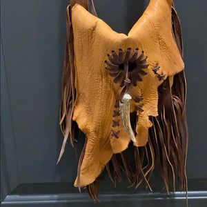 Brown Leather Jimmi was cross body bag